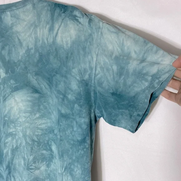 The Mountain Blue Tie Dye Grumpy Cat Graphic Tee T Shirt L - Picture 14 of 16